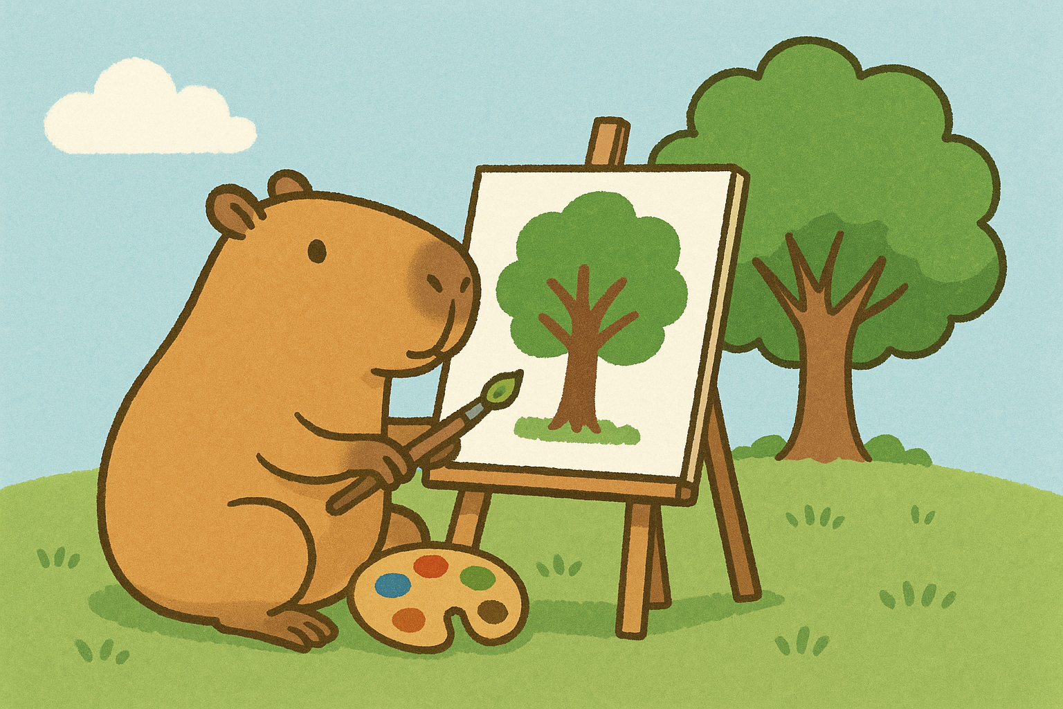 Example drawing prompt: Tree - Try drawing this and see how AI reacts